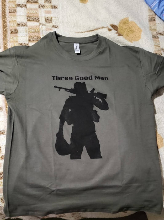 Three Good Men T-shirt. Made in Ukraine