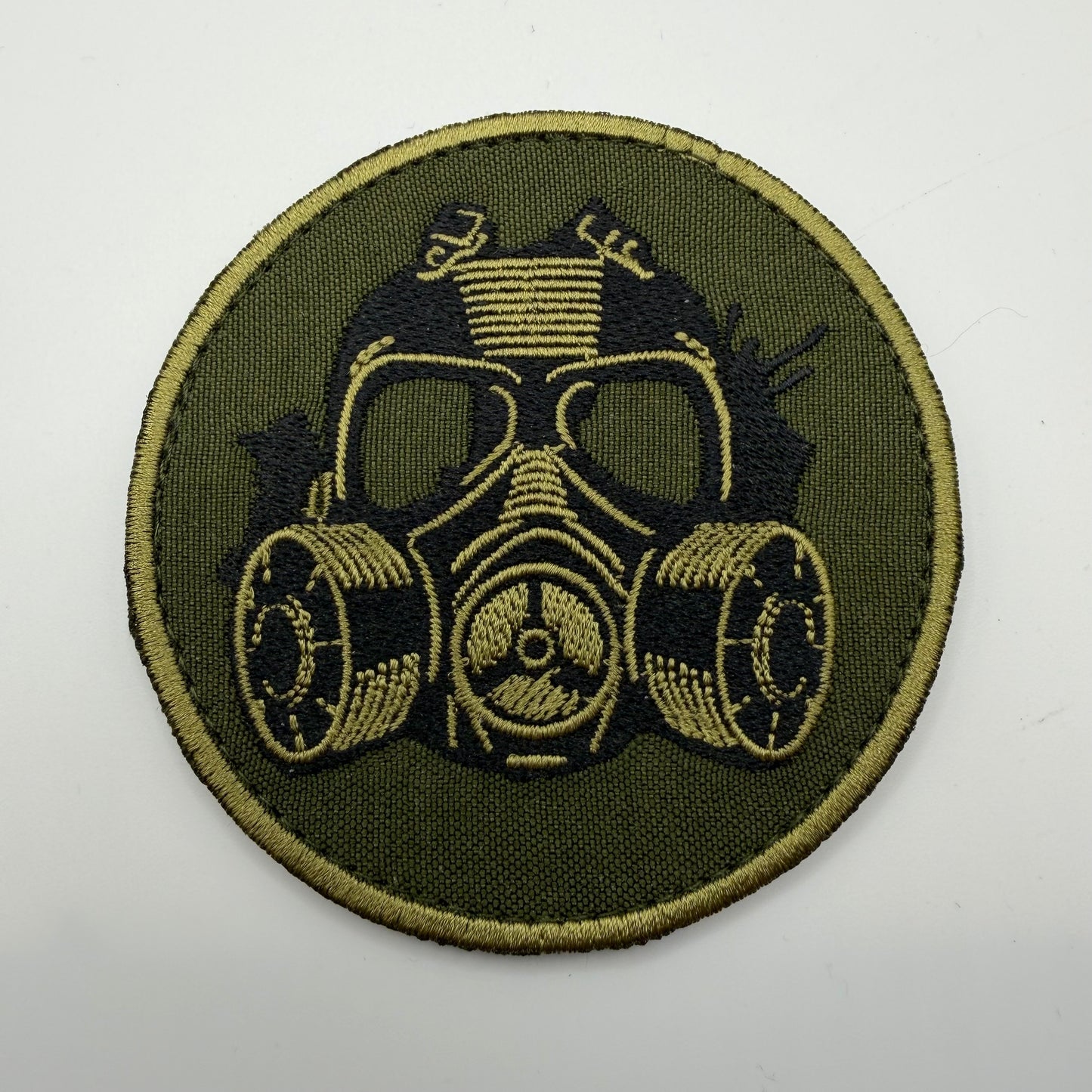 Skull and respirator patch