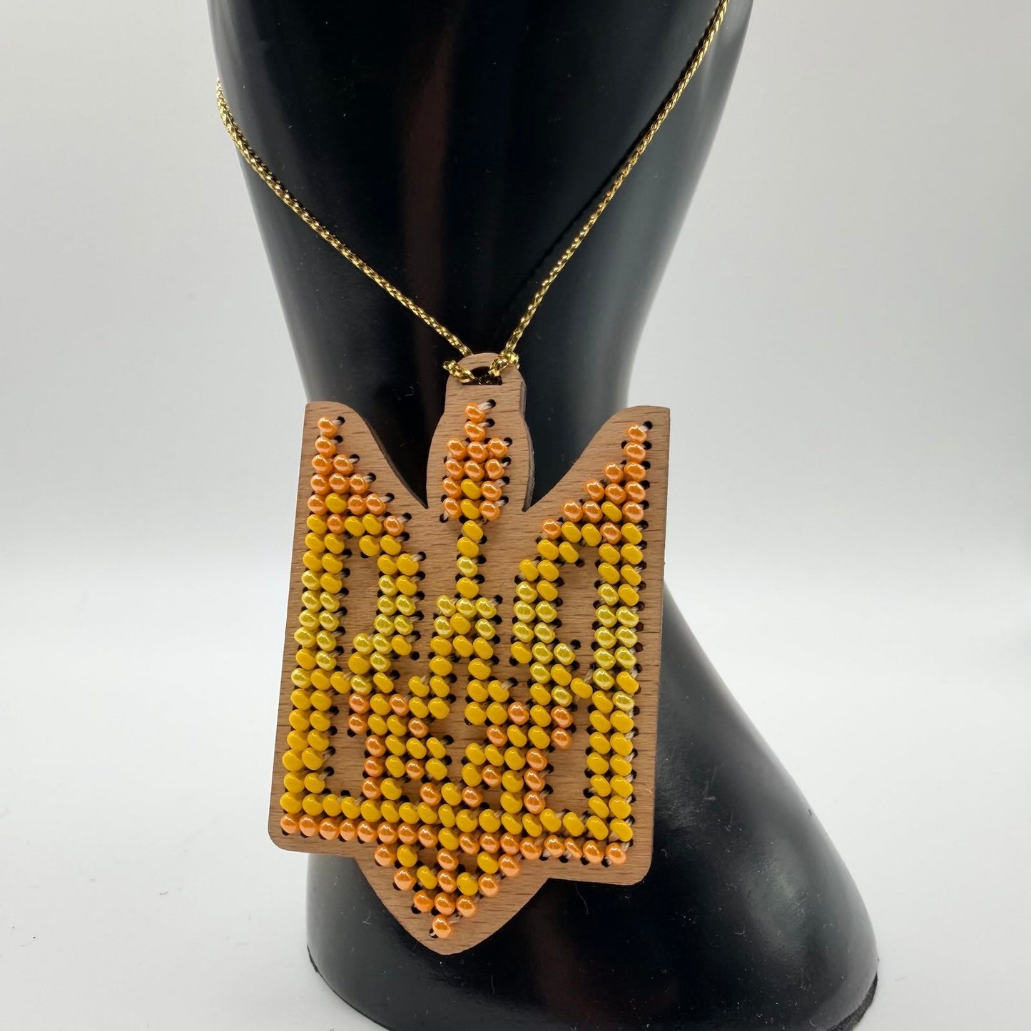 Wooden Bead trident decoration