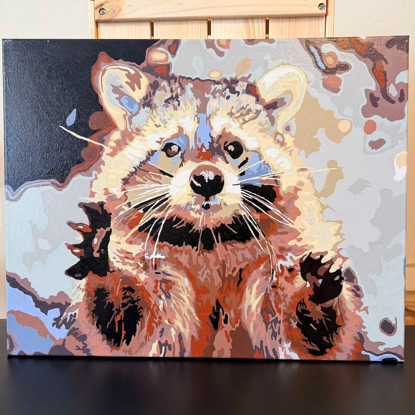 Canvas and Oil "Curious Little Bandit"