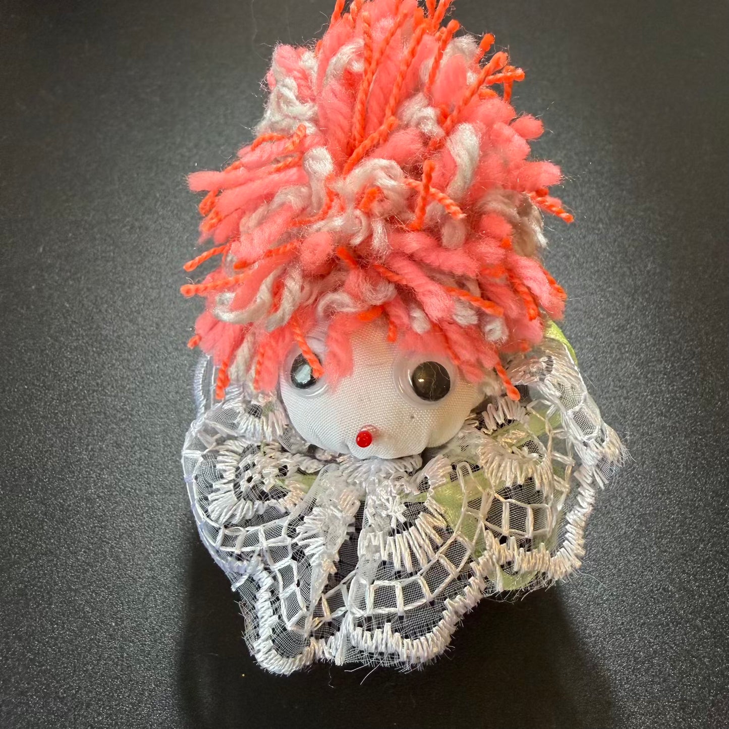 Handmade Ukrainian Folk Art Doll Ornament – Lace Collar Keepsake Decoration 🇺🇦