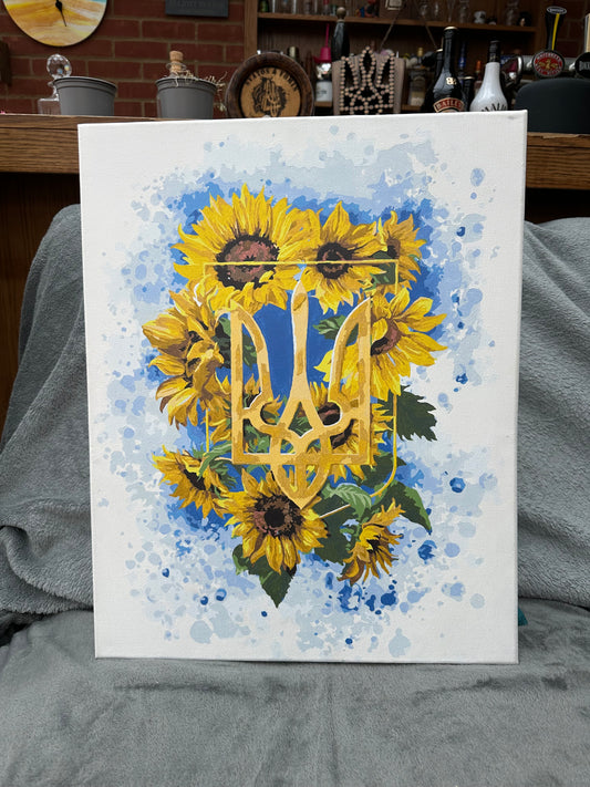 Beautiful Handmade Canvas Painting "Trident"