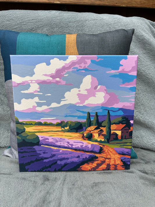 Beautiful Handmade Canvas Painting "Sunset"