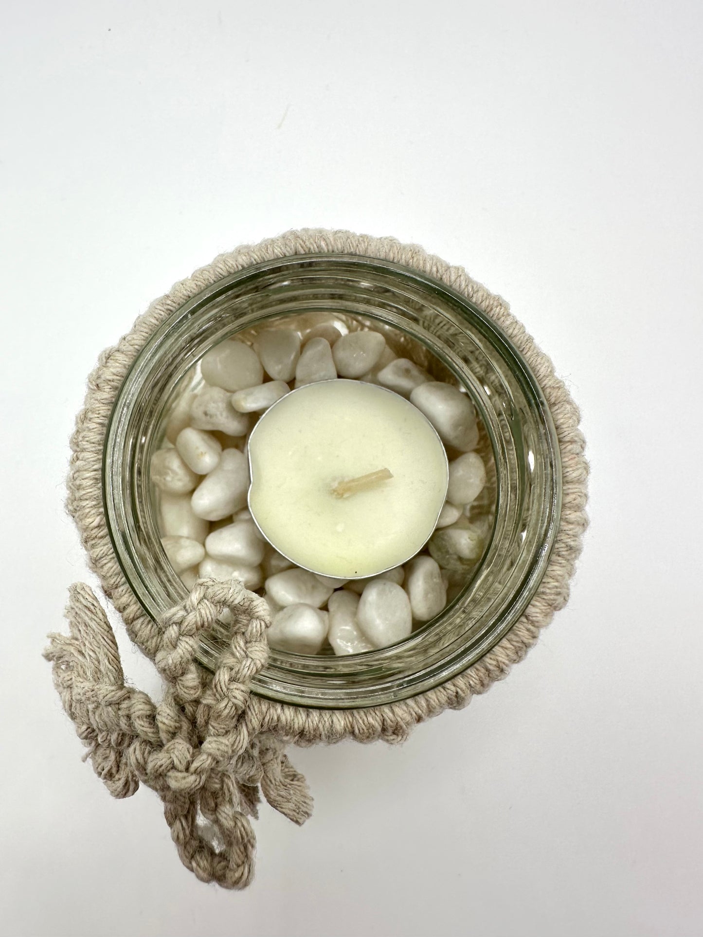 Glass Jar Candle Holder