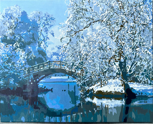Canvas and Oils "Central Park in Winter"