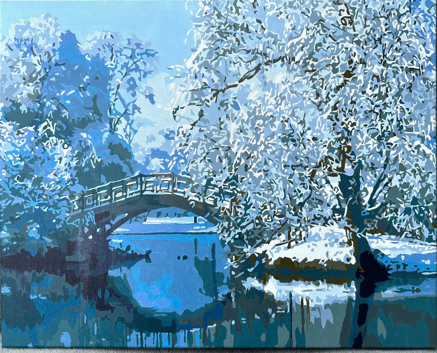 Canvas and Oils "Central Park in Winter" Olena