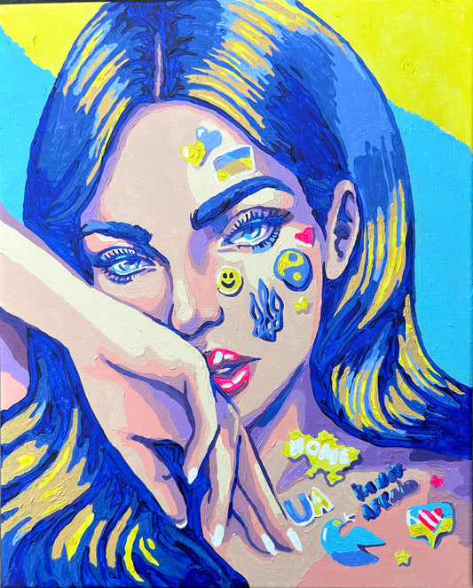 Canvas and Oils "Girl with Tattoo"