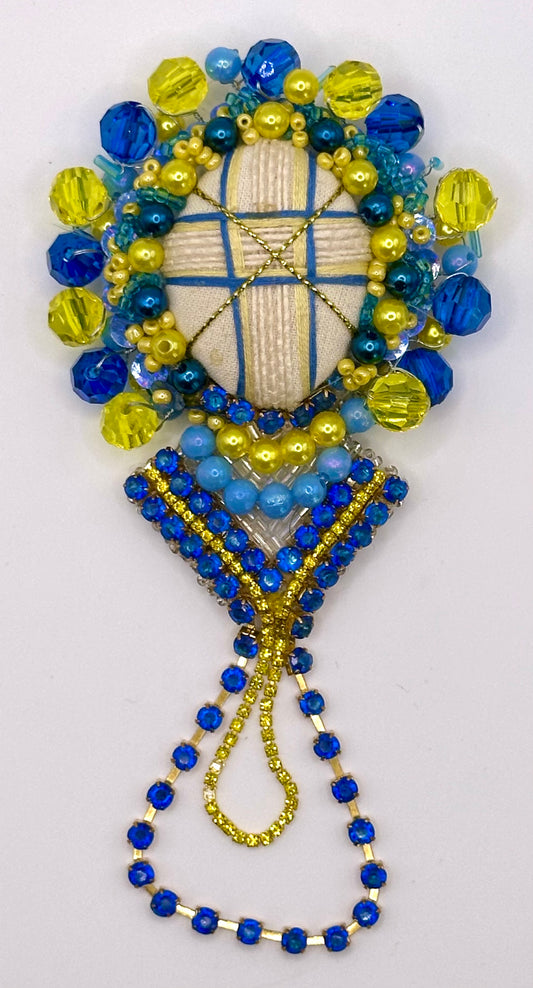 Handmade Motanka style Brooch