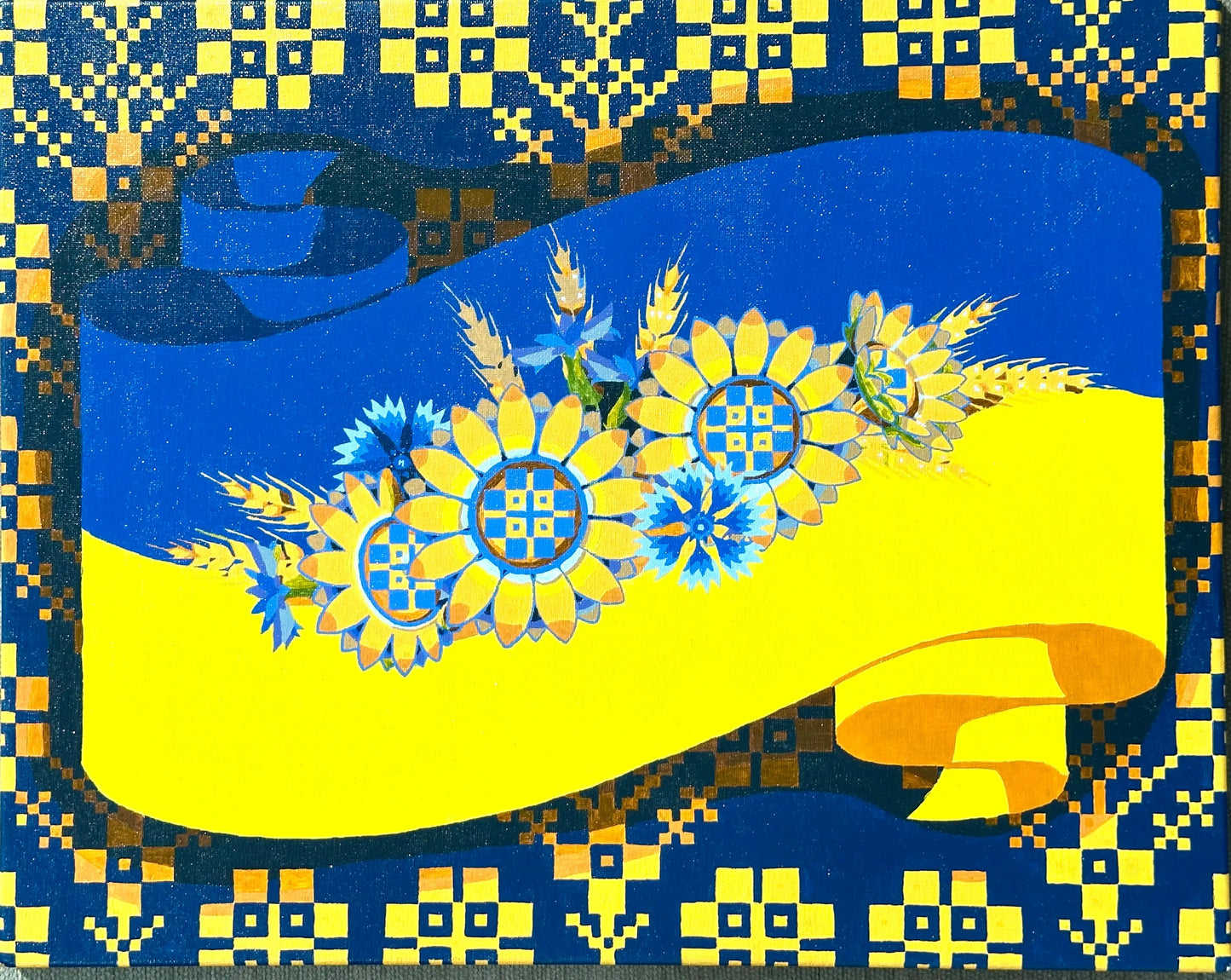 Canvas and Oil Painting Olena