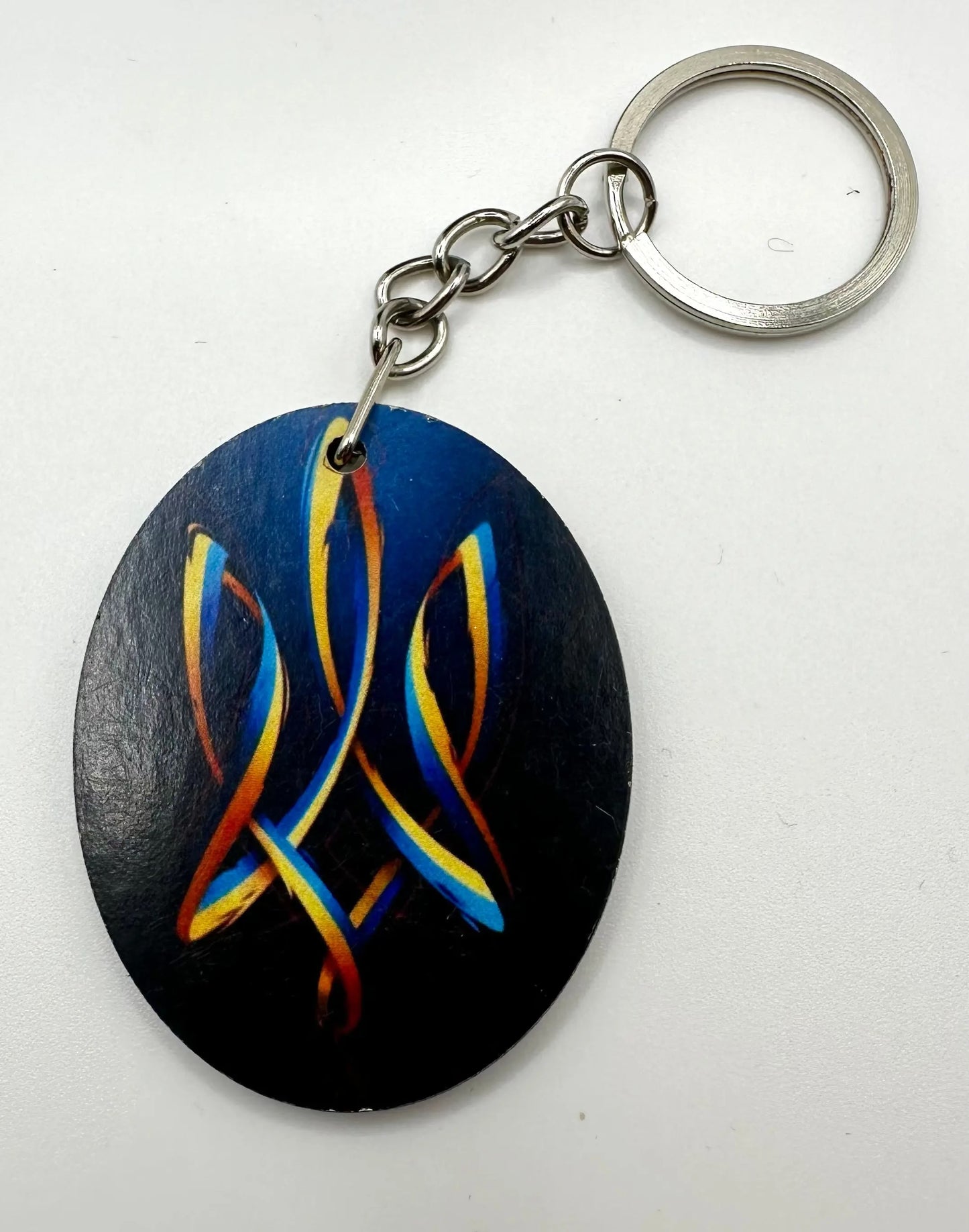 Acrylic Keyring Ukraine UK Aid