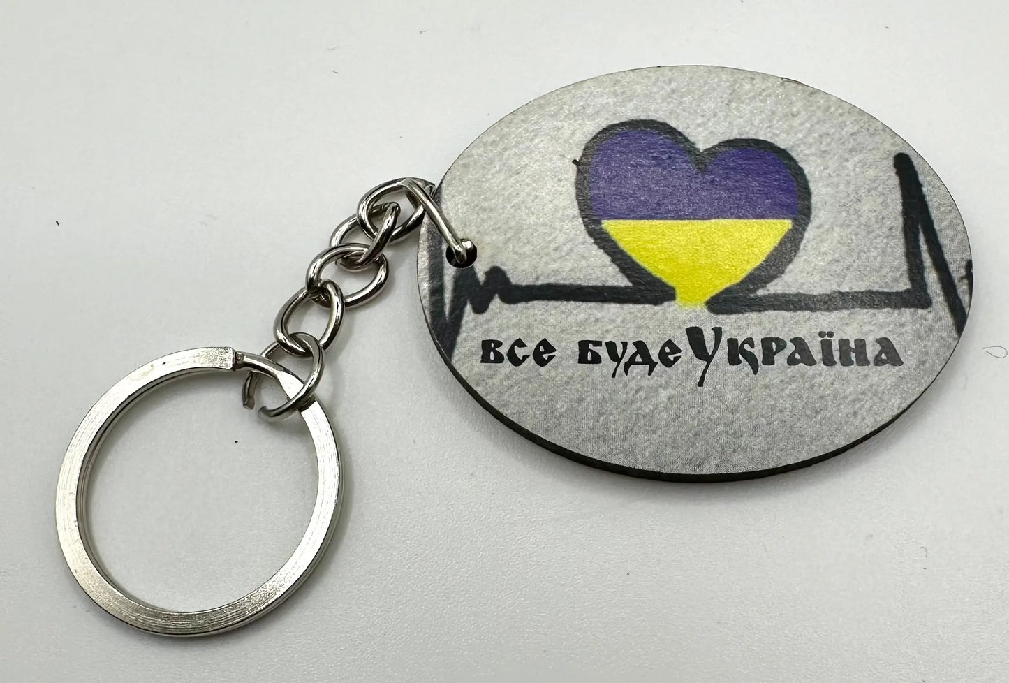 Acrylic Keyring Ukraine UK Aid