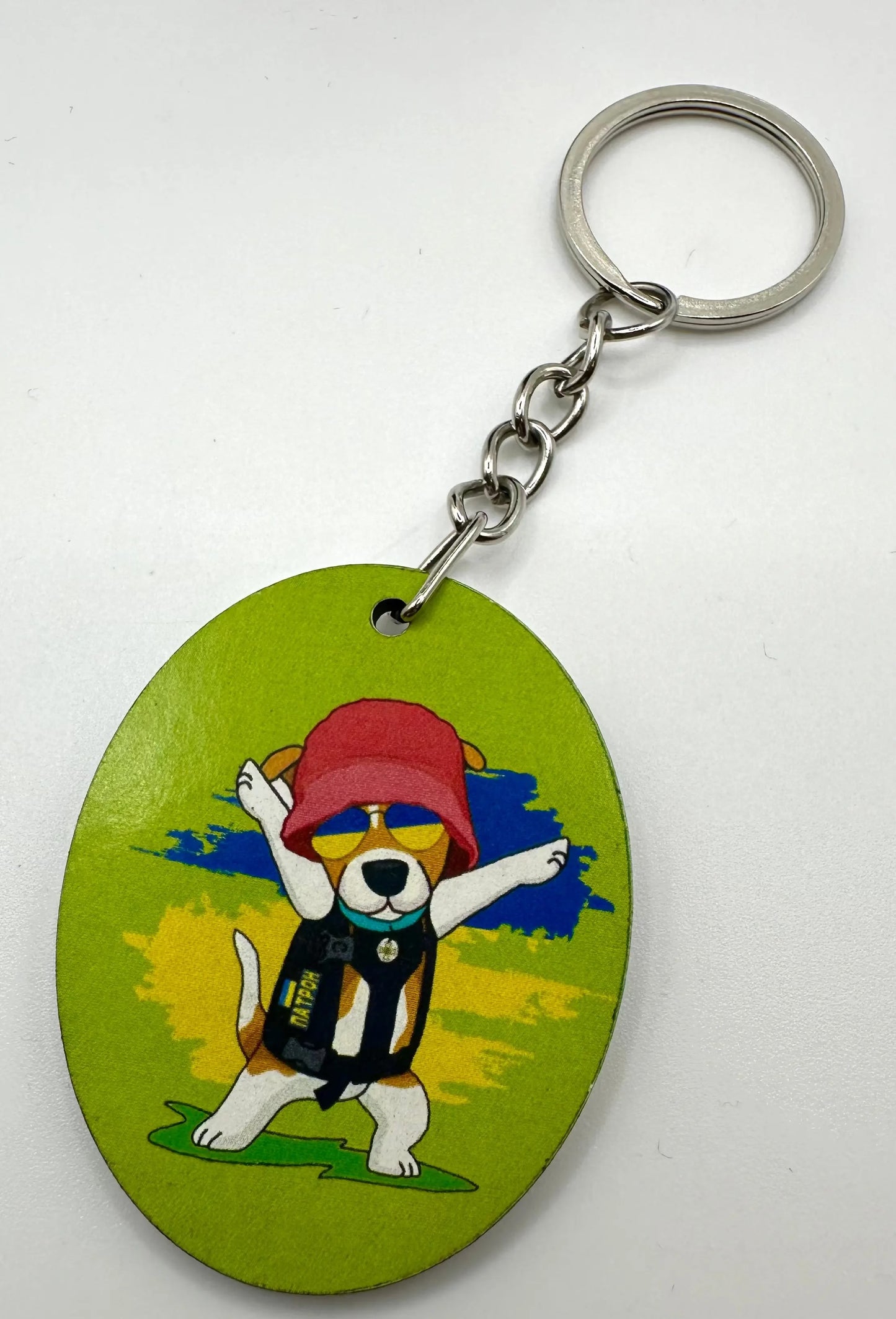 Acrylic Keyring Ukraine UK Aid