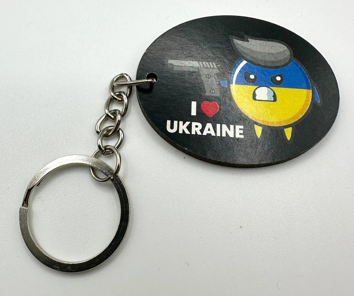 Acrylic Keyring Ukraine UK Aid
