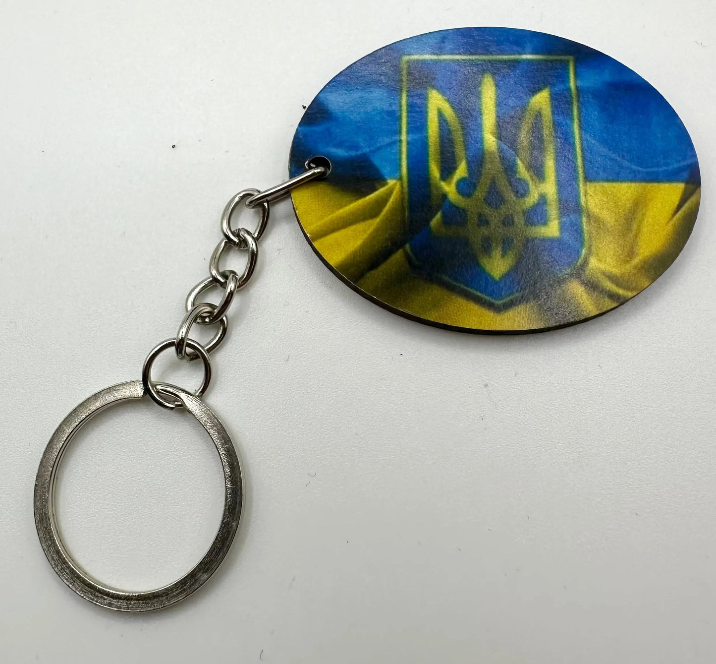 Acrylic Keyring Ukraine UK Aid