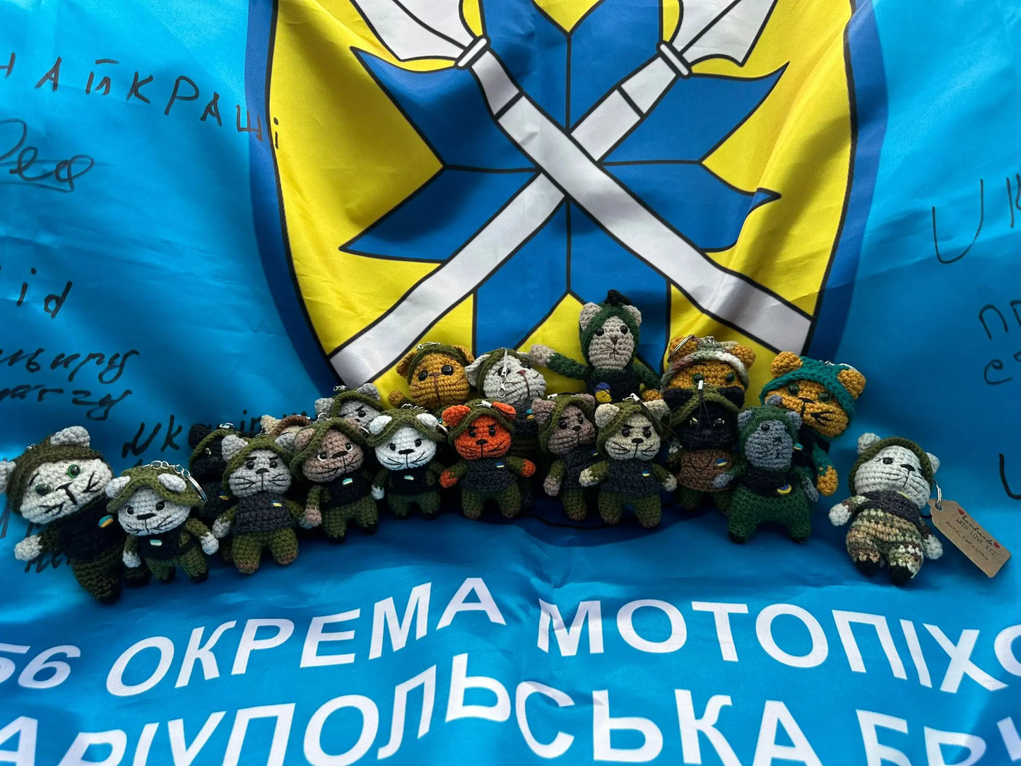Miniature Battle Kitty Brigade! Ukraine UK Aid