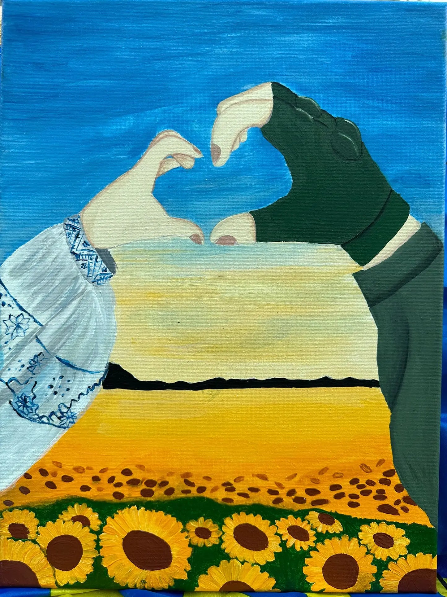 Canvas Oil Painting from Ukraine - 30cm x 40cm Ukraine UK Aid