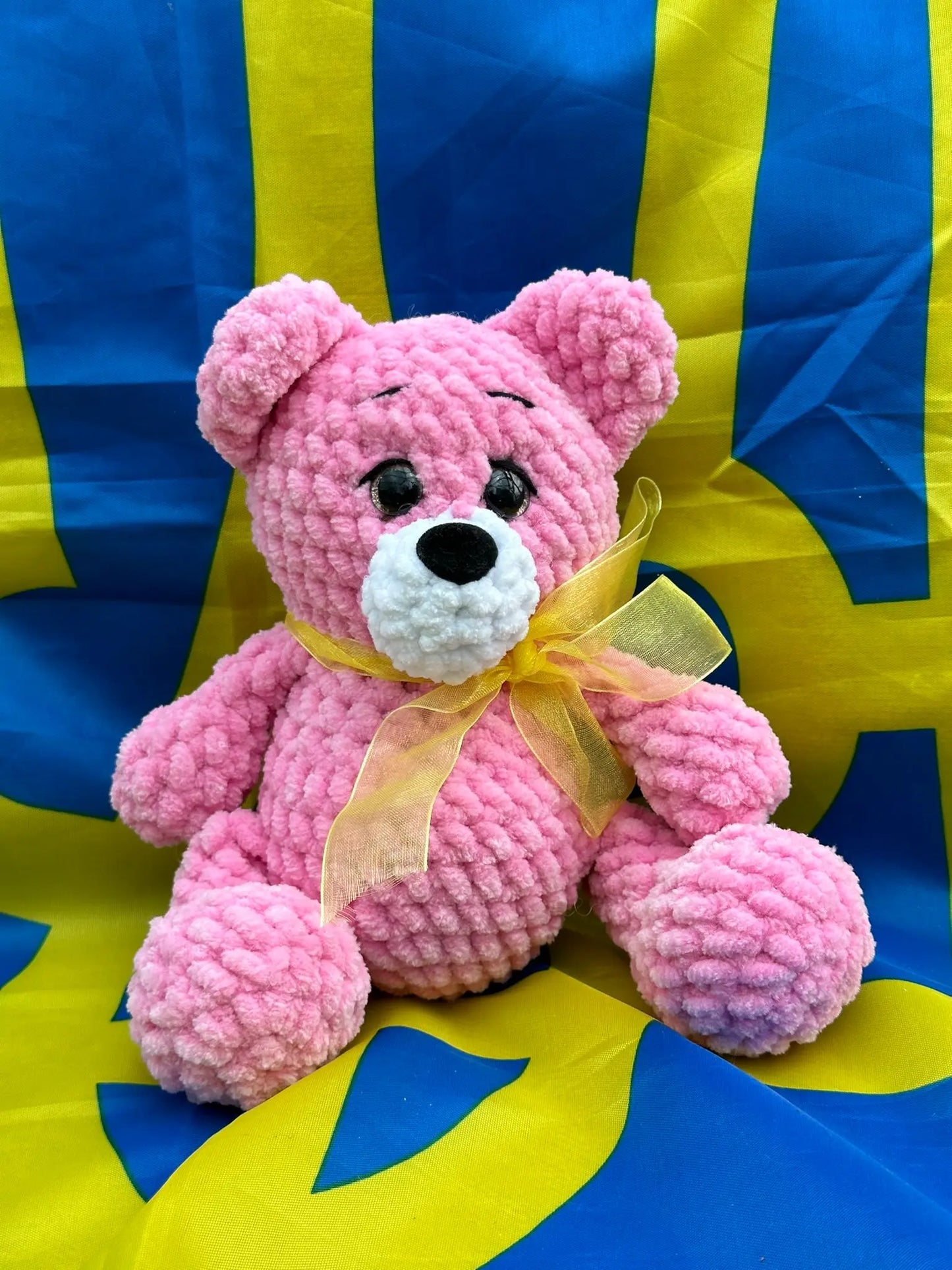 Pink Cuddly Teddy Ukraine UK Aid