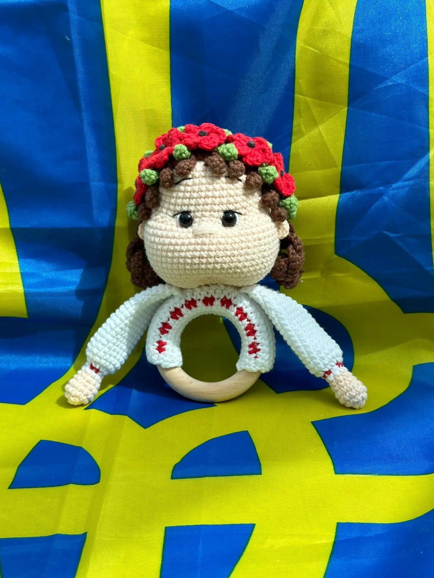 Handmade Baby Toy Ukraine UK Aid