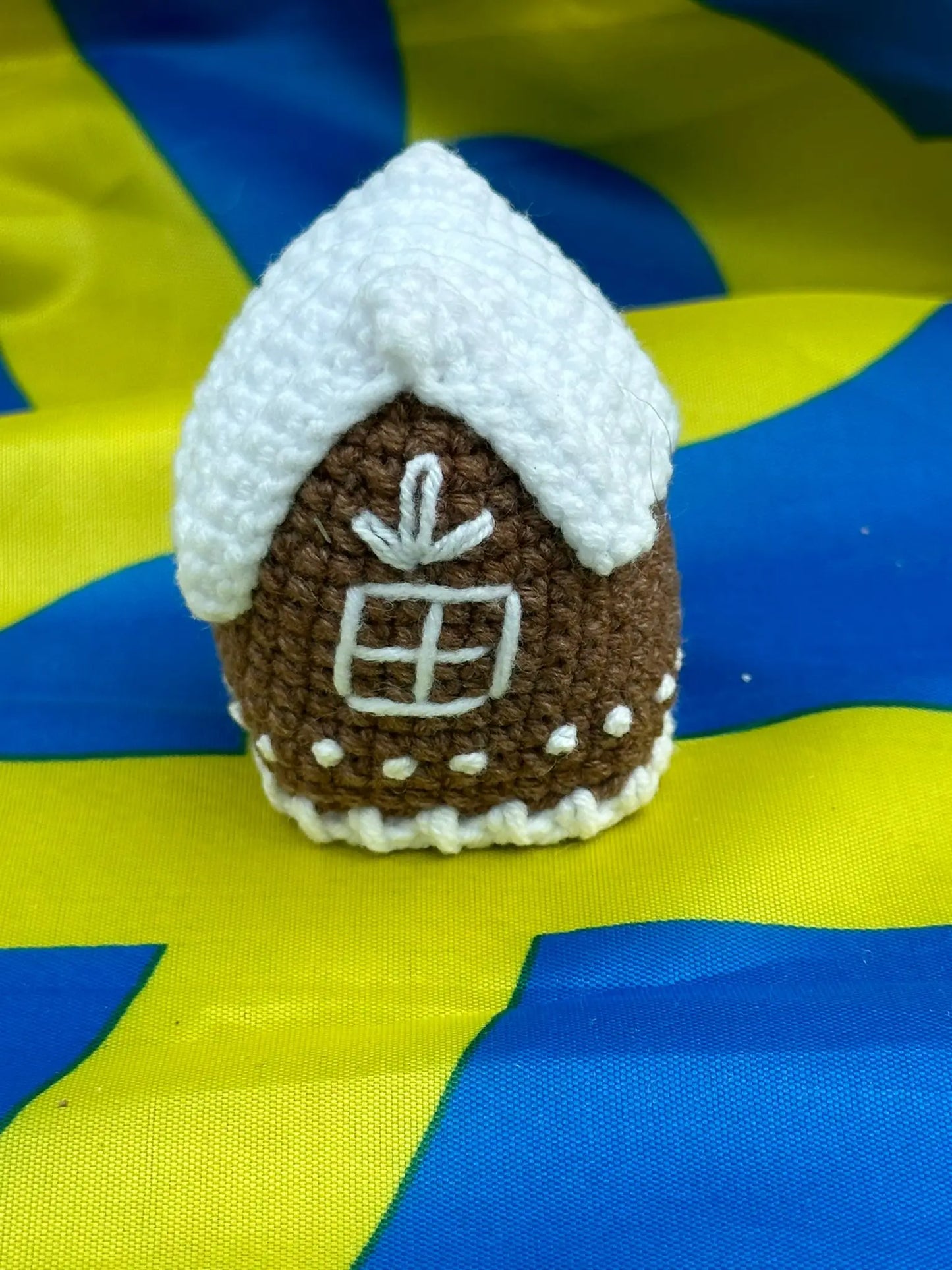 Handmade Small House Plushie Ukraine UK Aid