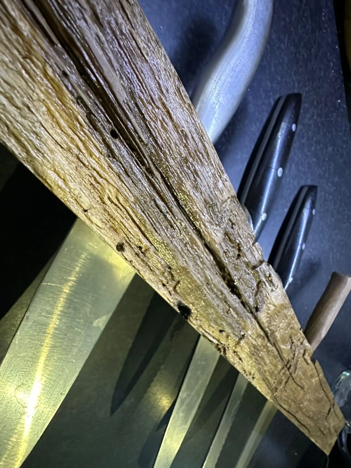 Handmade Wooden Knife Holder - Knives NOT included. Ukraine UK Aid