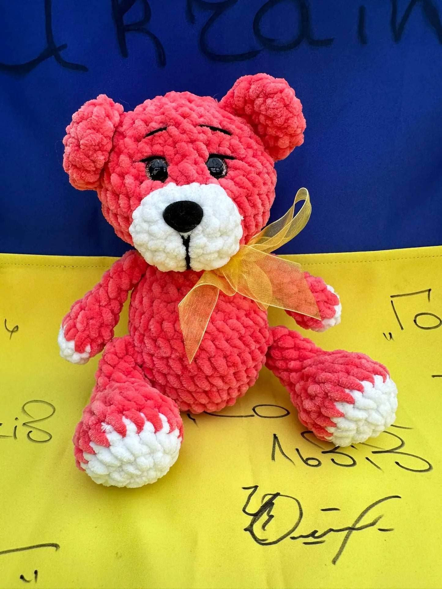Small Cuddly Teddy Ukraine UK Aid
