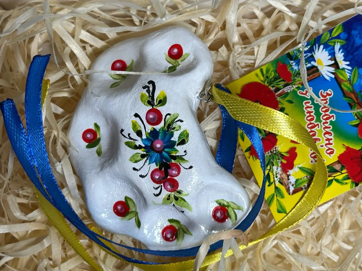 Handmade Petrykivka Painted Ceramic Ukrainian Dumplings Ukraine UK Aid