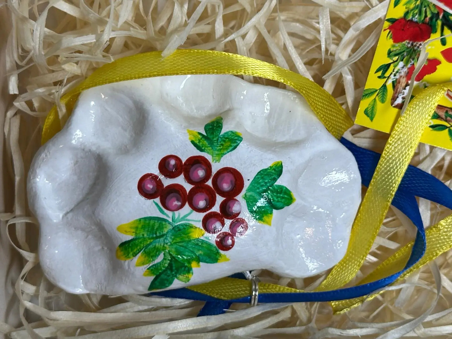 Handmade Petrykivka Painted Ceramic Ukrainian Dumplings Ukraine UK Aid