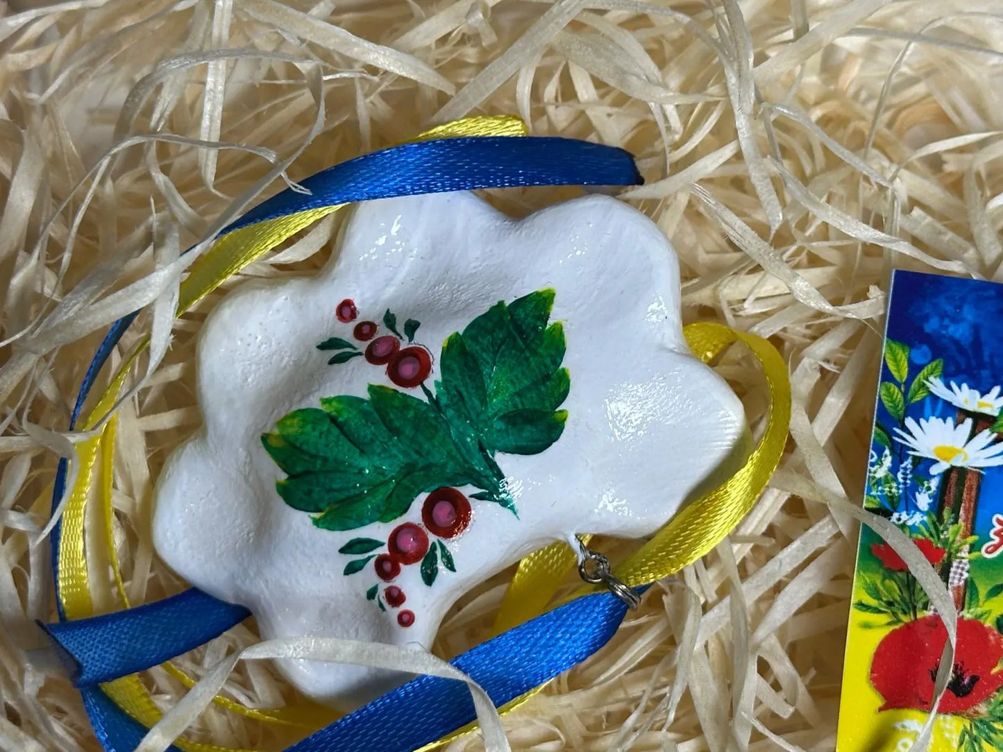 Handmade Petrykivka Painted Ceramic Ukrainian Dumplings Ukraine UK Aid