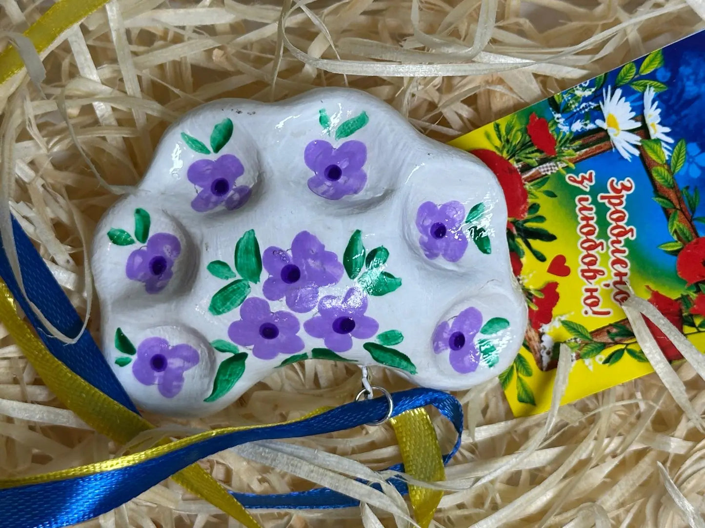 Handmade Petrykivka Painted Ceramic Ukrainian Dumplings Ukraine UK Aid