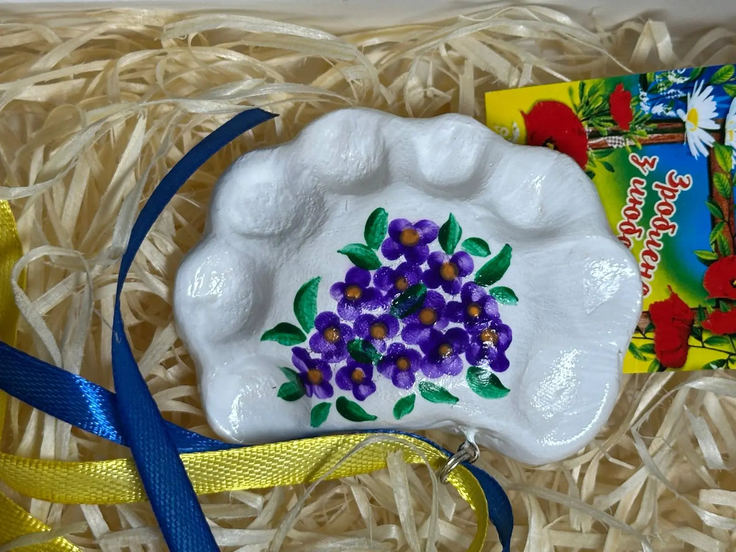 Handmade Petrykivka Painted Ceramic Ukrainian Dumplings Ukraine UK Aid