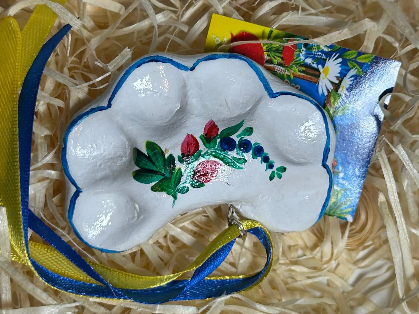 Handmade Petrykivka Painted Ceramic Ukrainian Dumplings Ukraine UK Aid