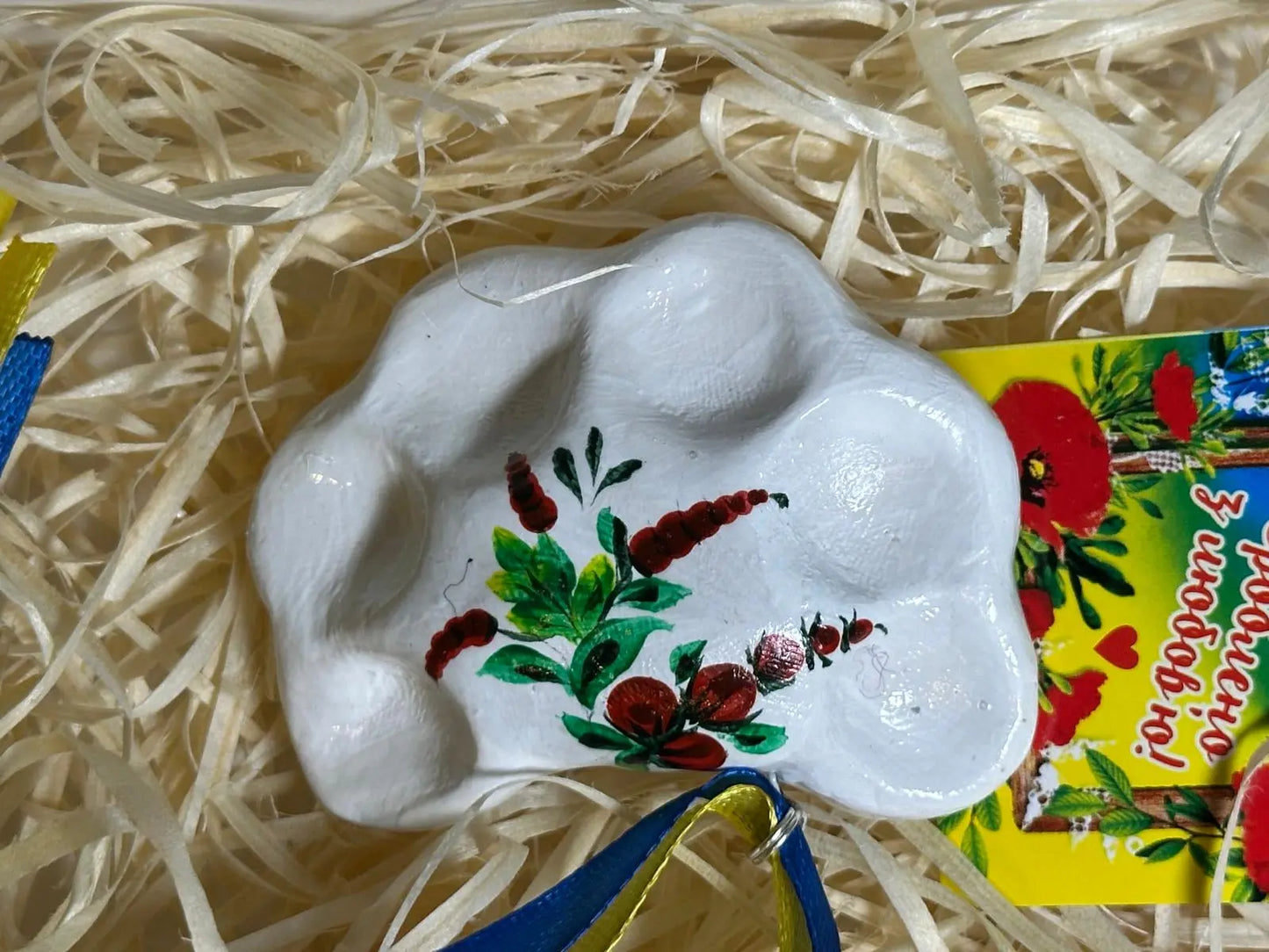 Handmade Petrykivka Painted Ceramic Ukrainian Dumplings Ukraine UK Aid