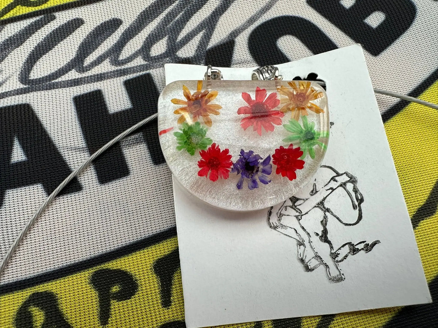 Acrylic Ukraine Made Necklace Ukraine UK Aid