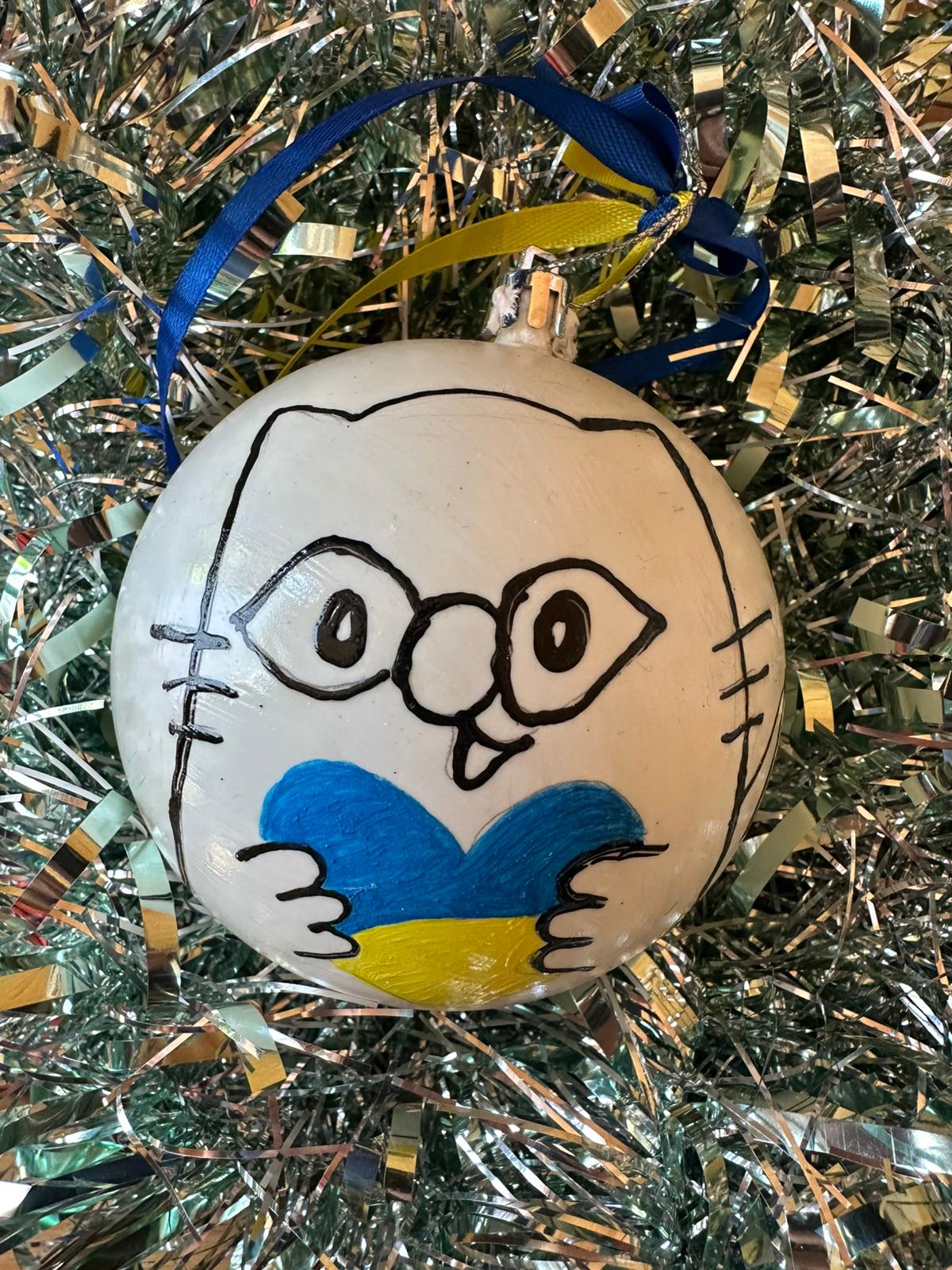 Hand Painted Christmas Bauble from Ukraine