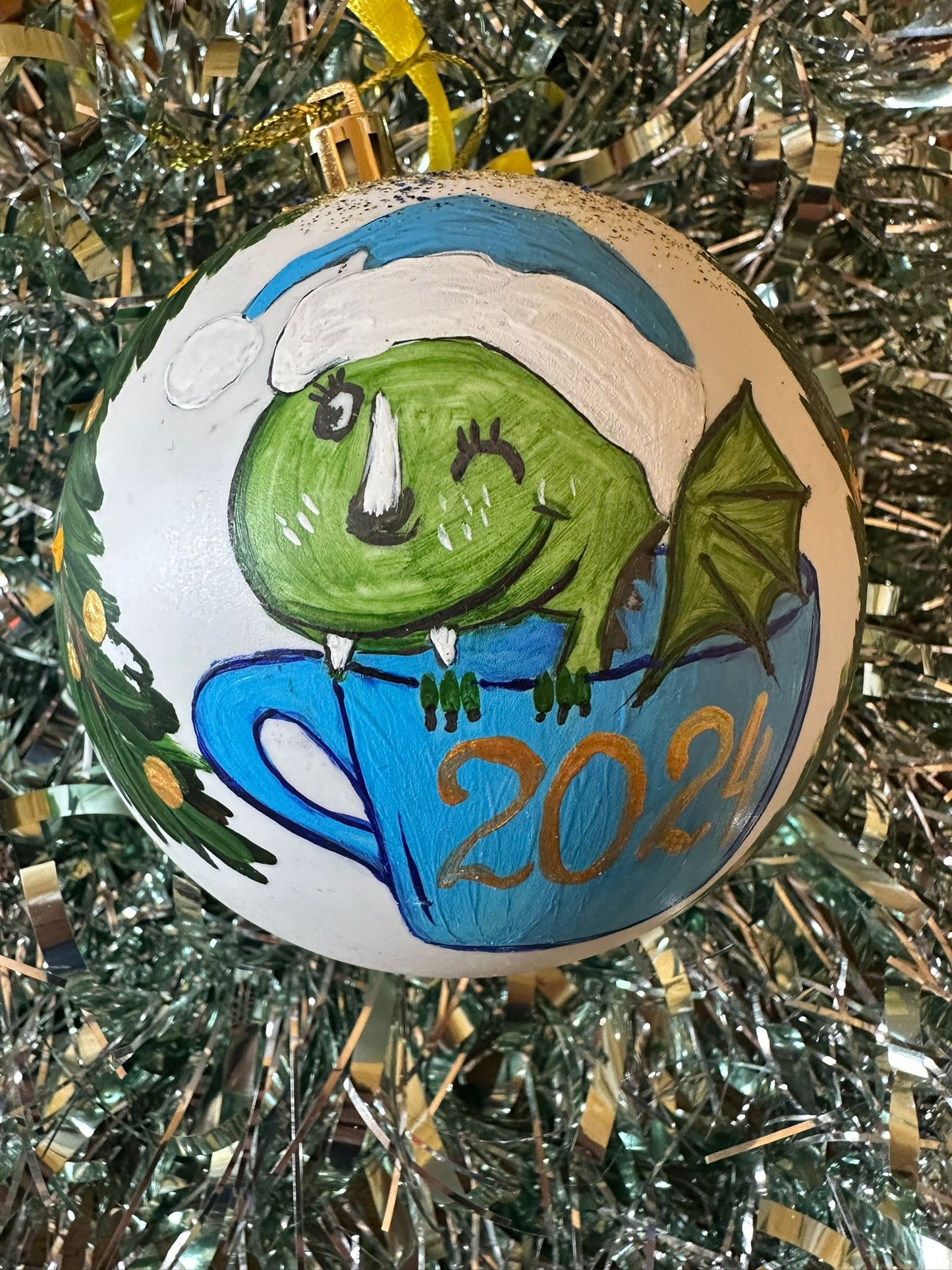 Hand Painted Christmas Bauble from Ukraine