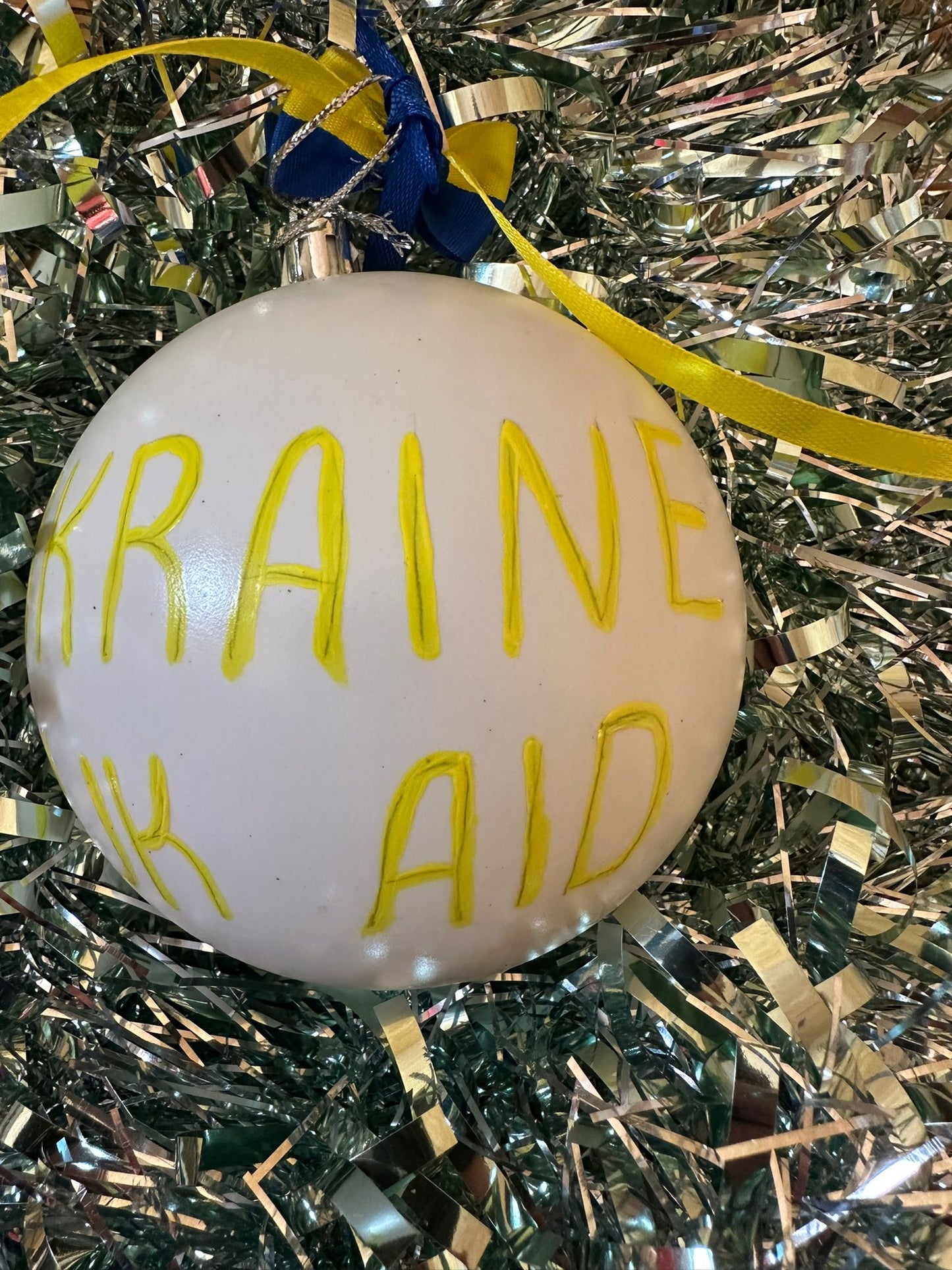 Hand Painted Christmas Bauble from Ukraine