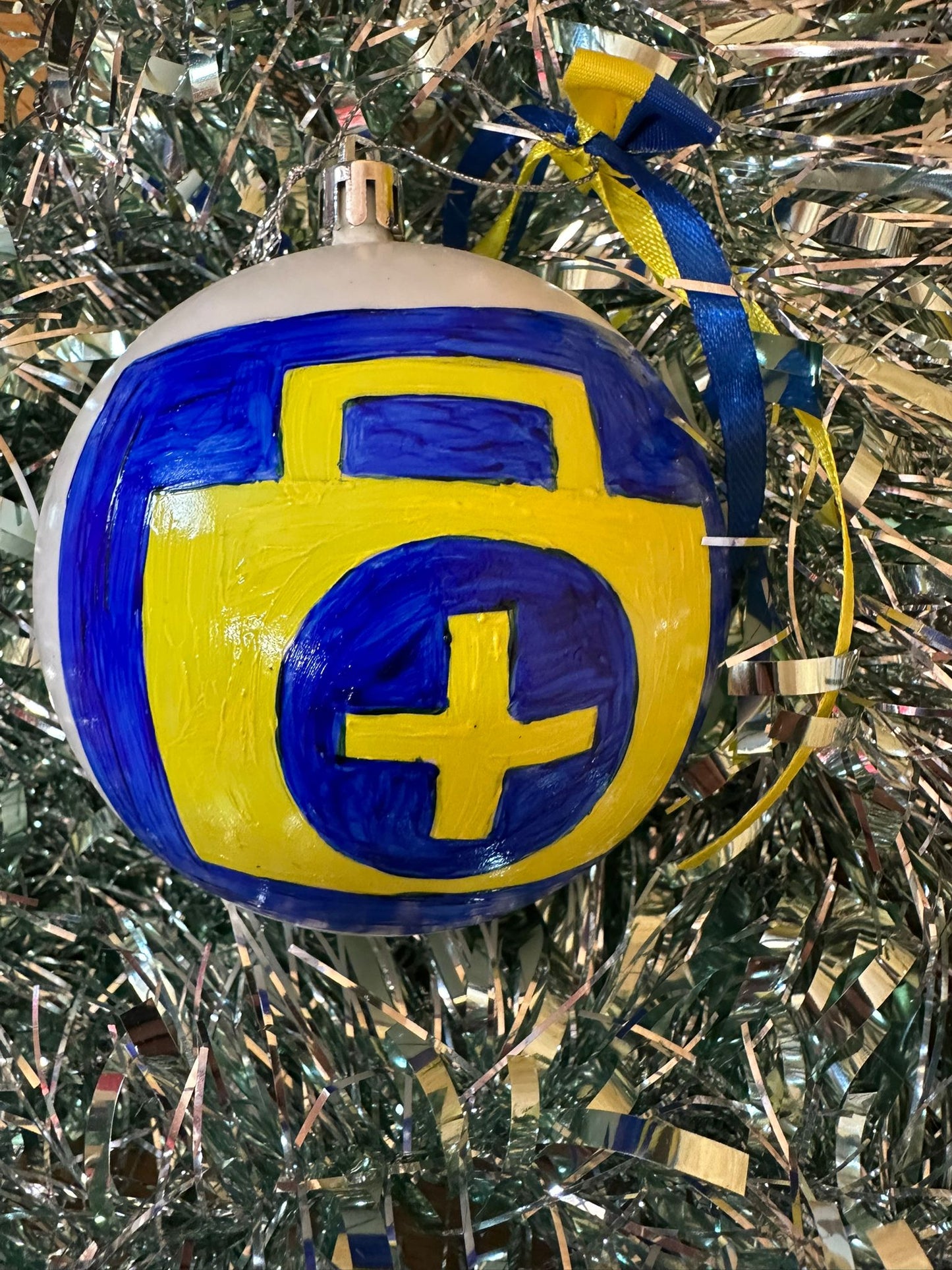 Hand Painted Christmas Bauble from Ukraine