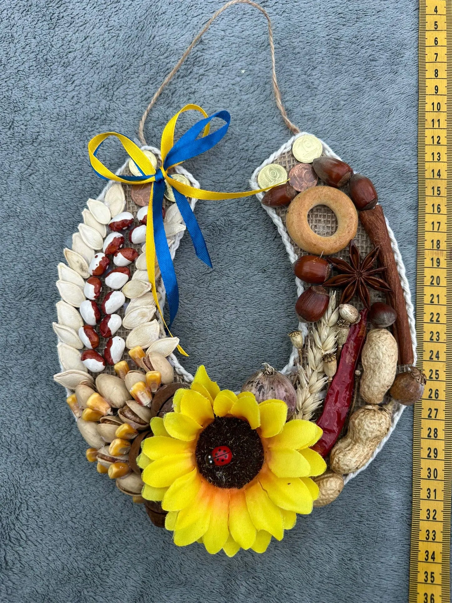 Ukrainian Lucky Horseshoe Decoration Ukraine UK Aid
