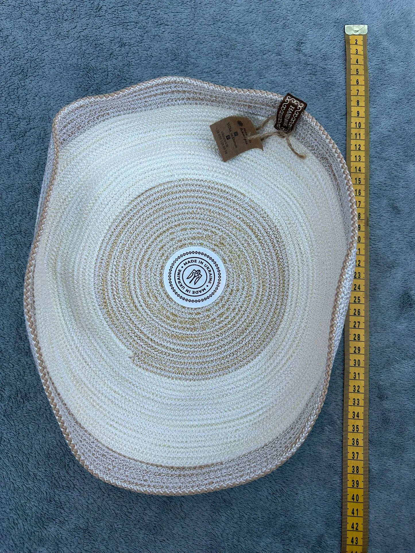 Handmade Canvas Bowl Ukraine UK Aid