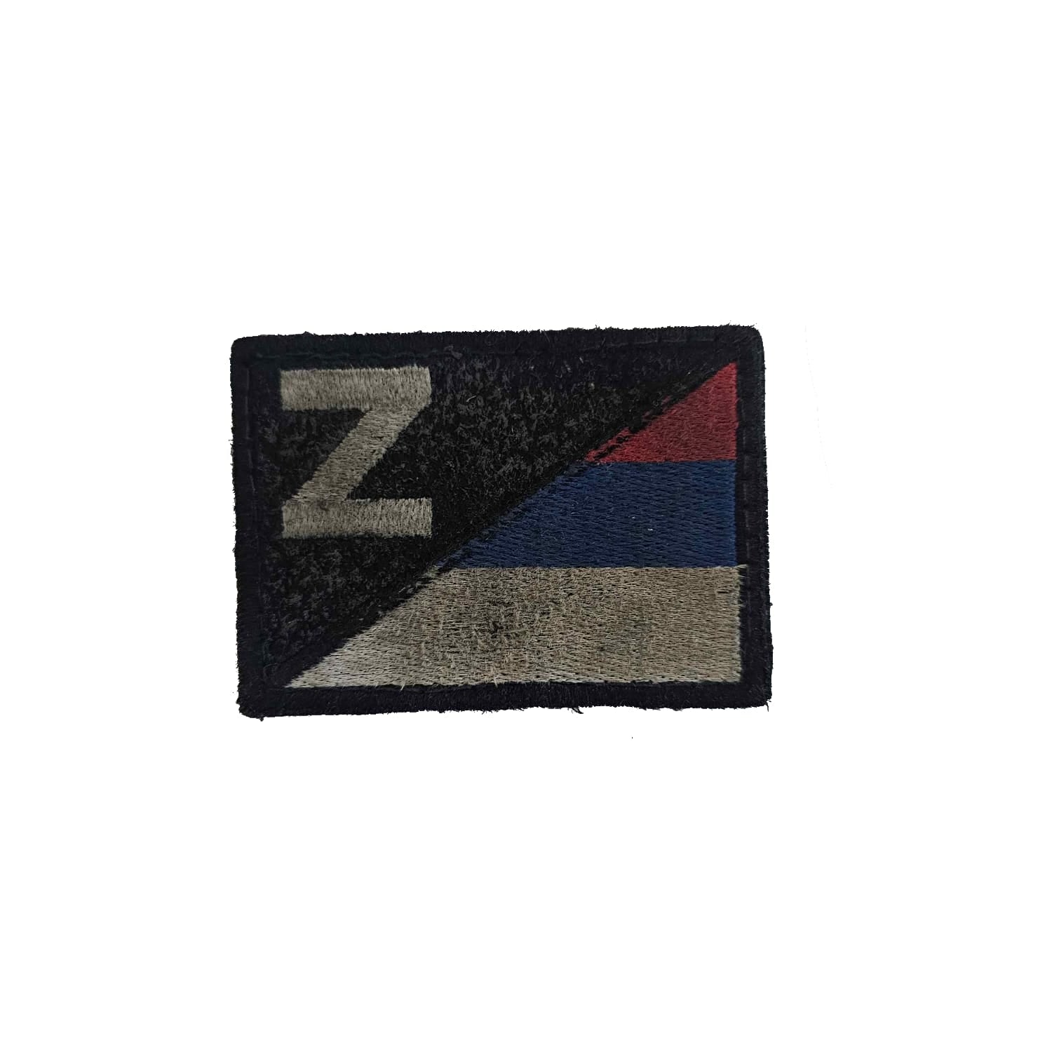 Patch with a letter 'Z' on a white background