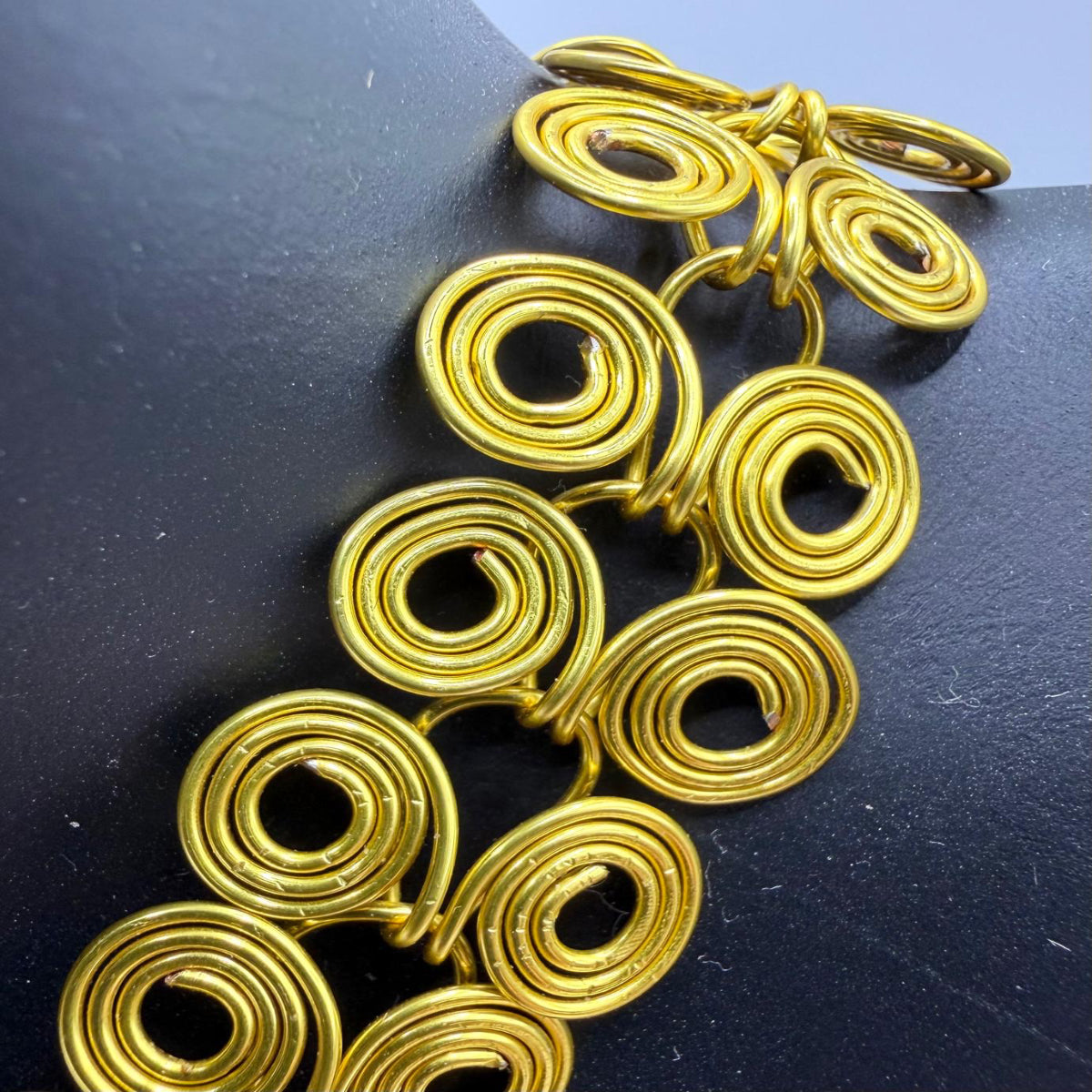 Beautiful Gold coiled Necklace