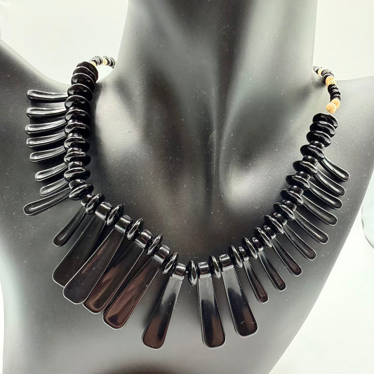 Black Acrylic necklace