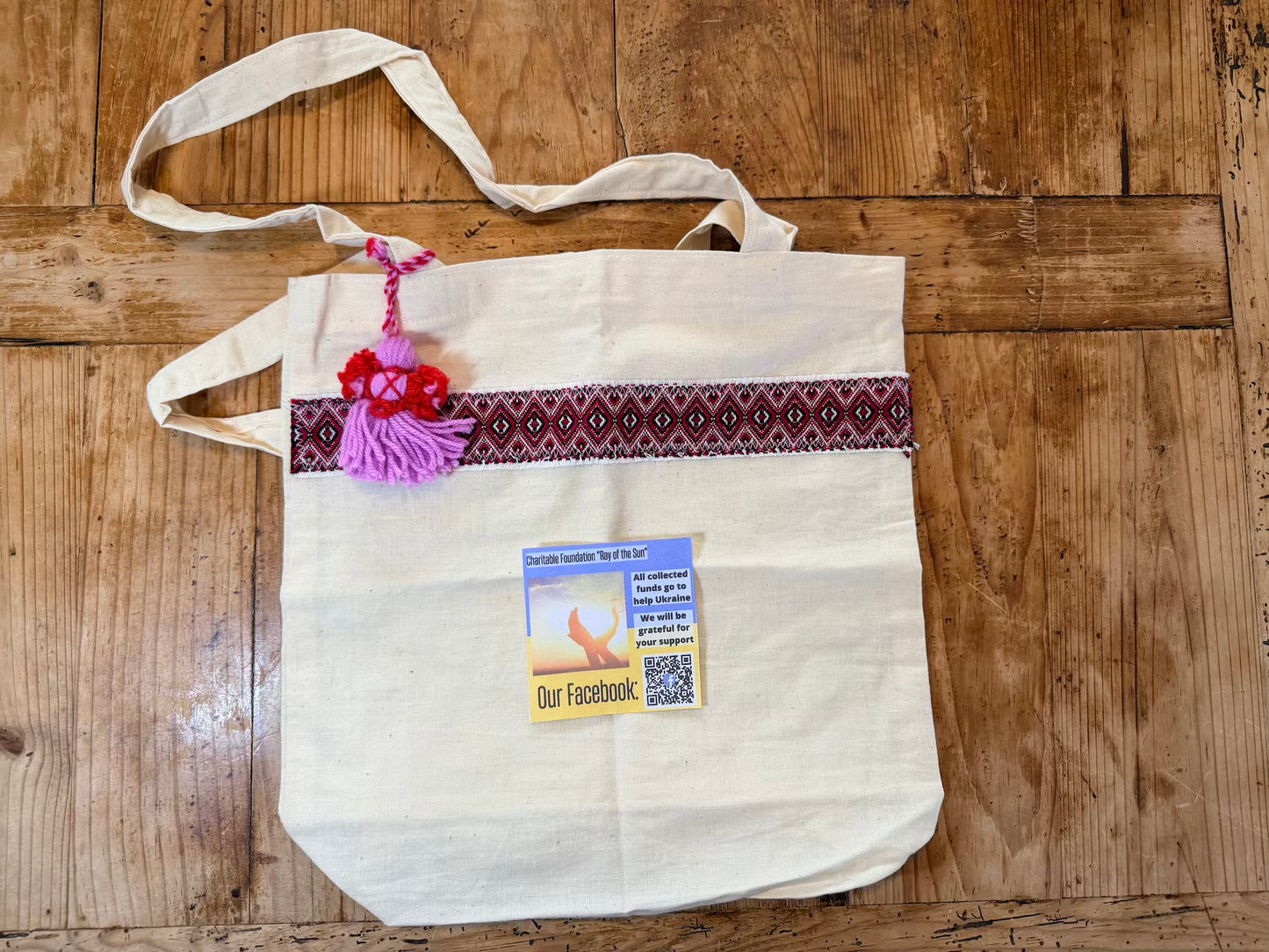 Handmade Ladies Canvas Bag - Made in Ukraine
