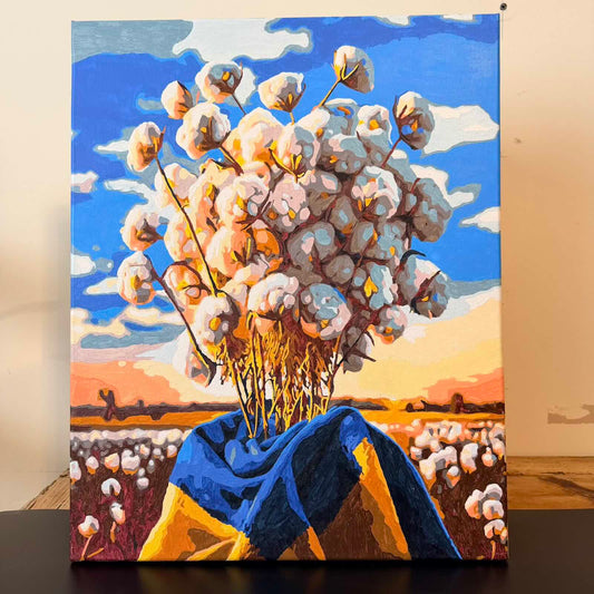 Canvas and Watercolour "Harvest of Hope"