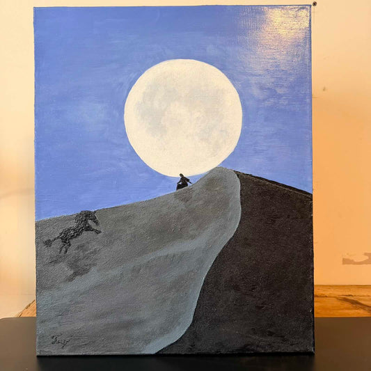 Canvas and Oil "Crossing the Dunes"