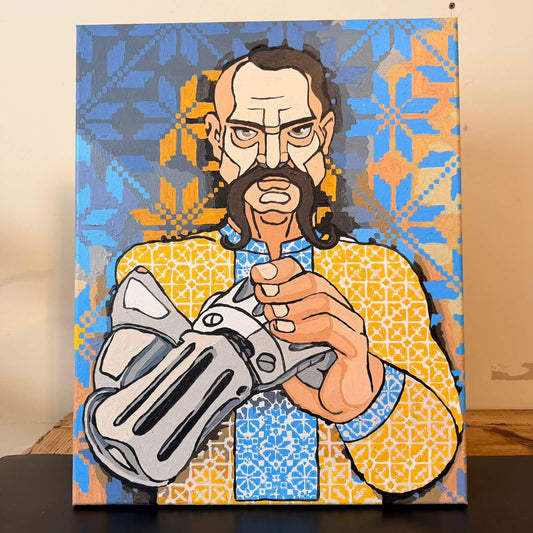 Canvas and Oil "Strength in Steel"