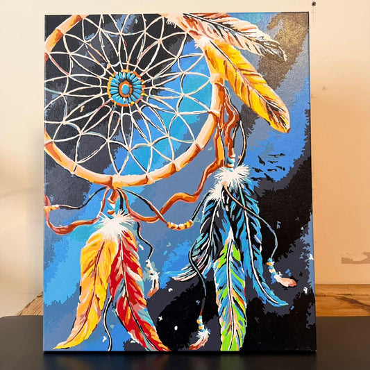 Canvas and Watercolour "Catcher of Dreams"