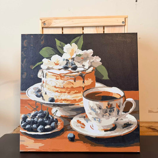 Canvas and Watercolour "Morning Indulgence"