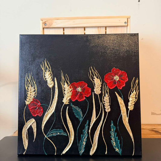 Canvas and Oil "Elegance in Bloom"