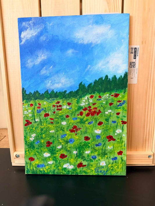 Wood and Oil "Wildflowers of Ukraine"